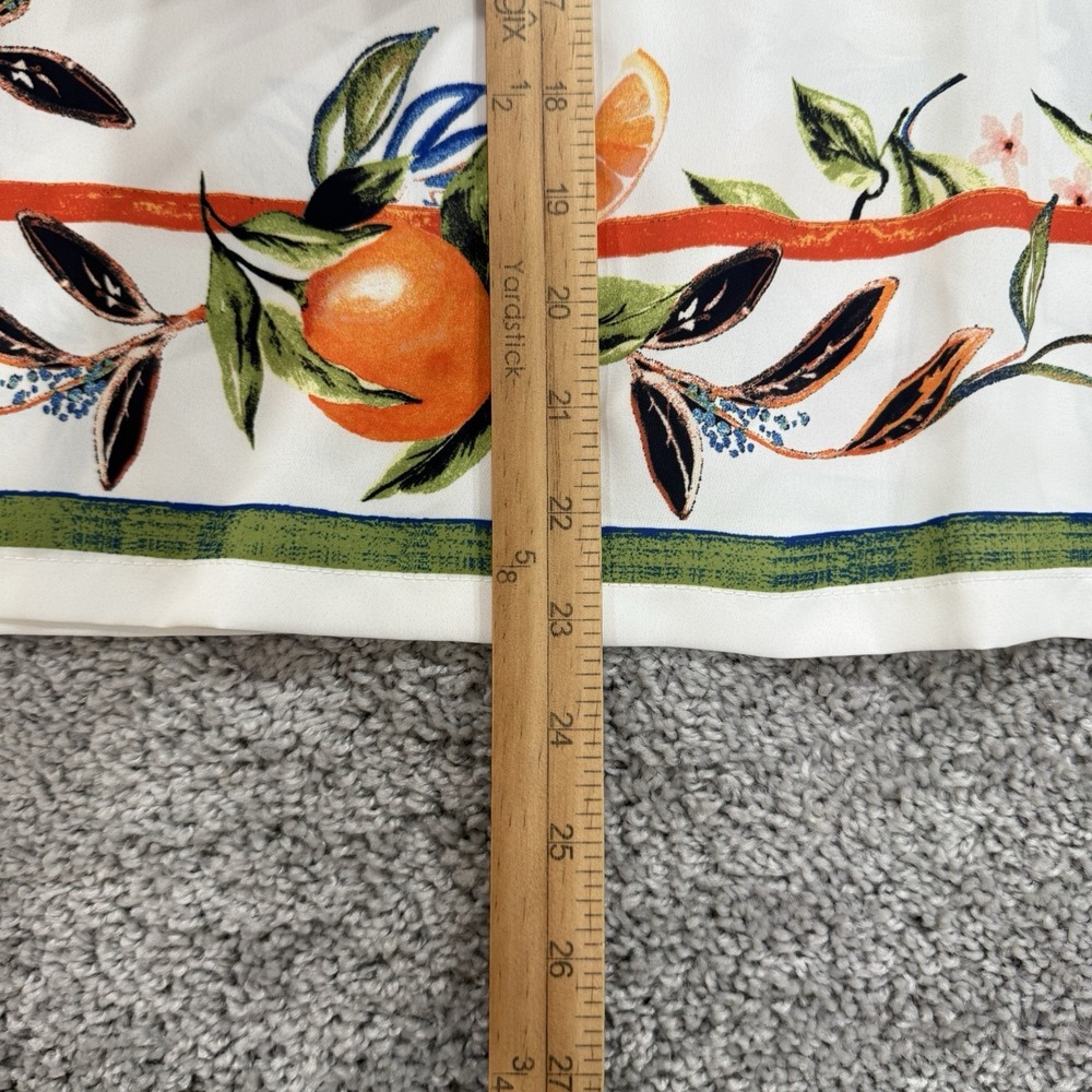 Chicos Island Oranges Poncho OS NWT Fruit AOP Mediterranean Resort Euro Summer - Picture 5 of 13
